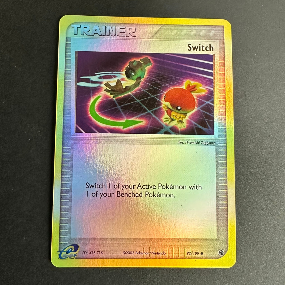 Pokemon TCG Switch EX Ruby and Sapphire 92/109 Common Reverse Holo NM